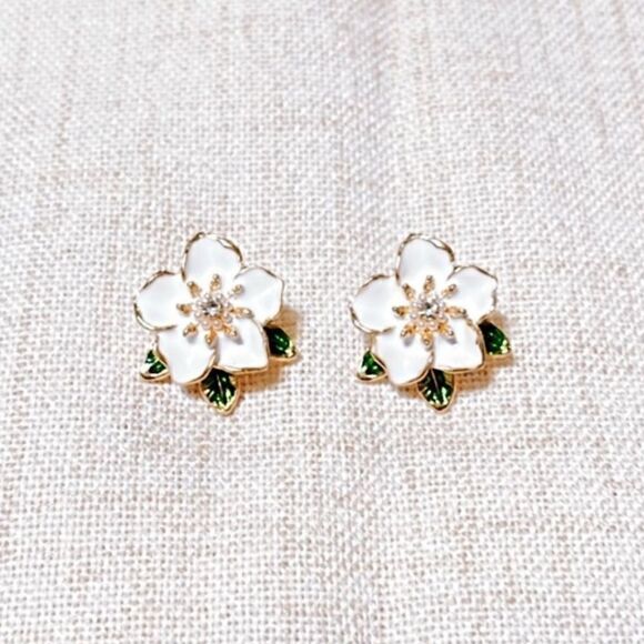 Flower earrings #1448 - Picture 2 of 4